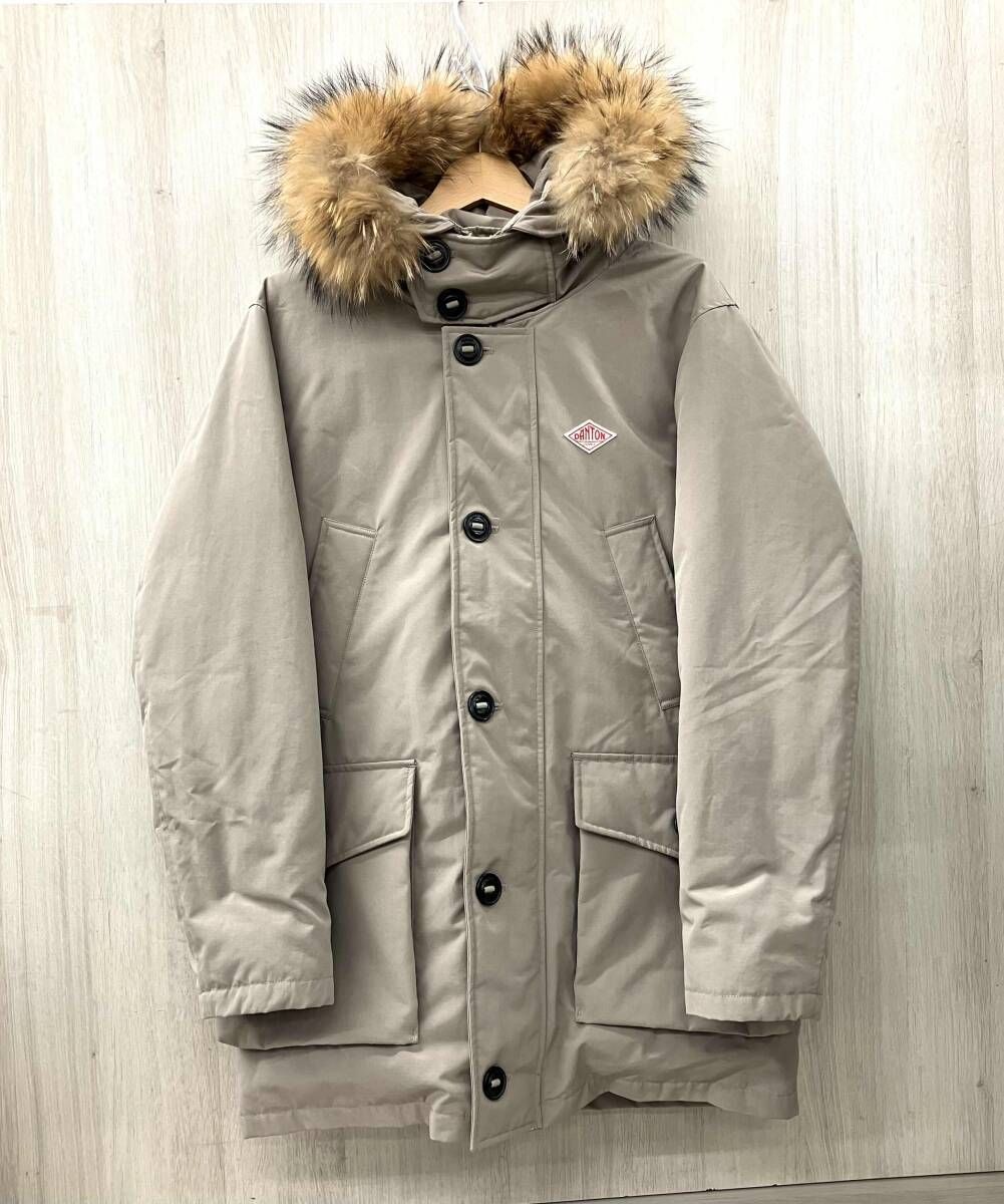 DANTON ダントン コート 18 A FA 002 7 ァー付きフードダウンコート グレー サイズ42