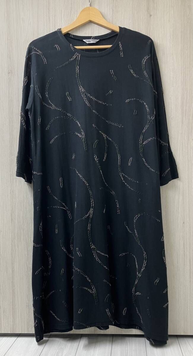 FUGA フーガフーガ 長袖ワンピース フリーサイズ ブラック