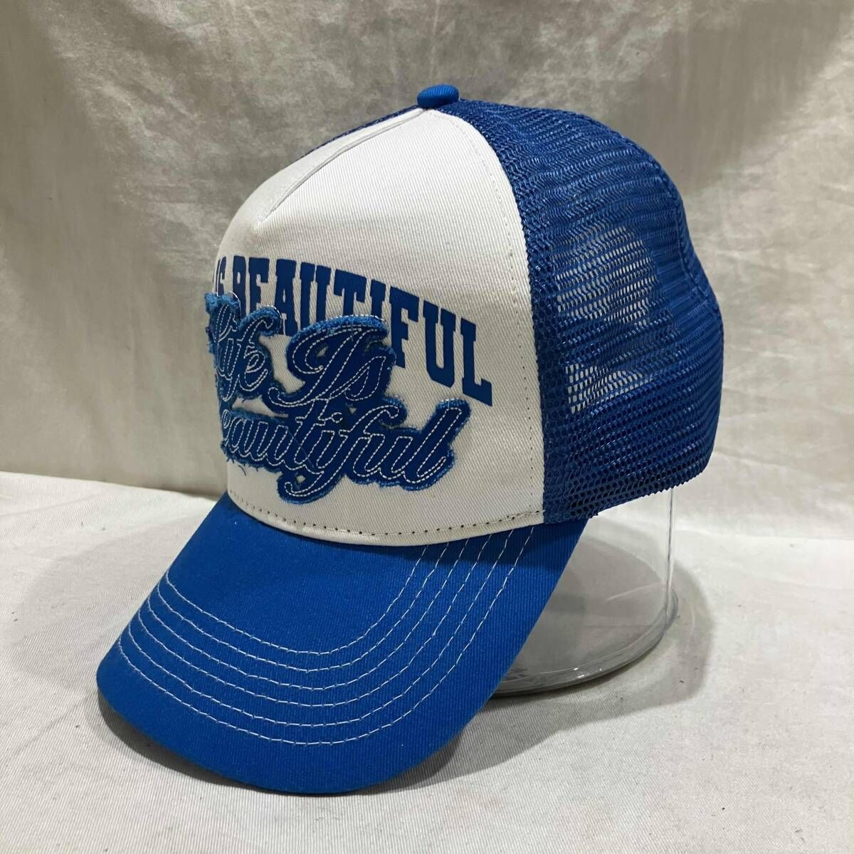 xizle メッシュキャップ ブルー ケスレ - メルカリ
