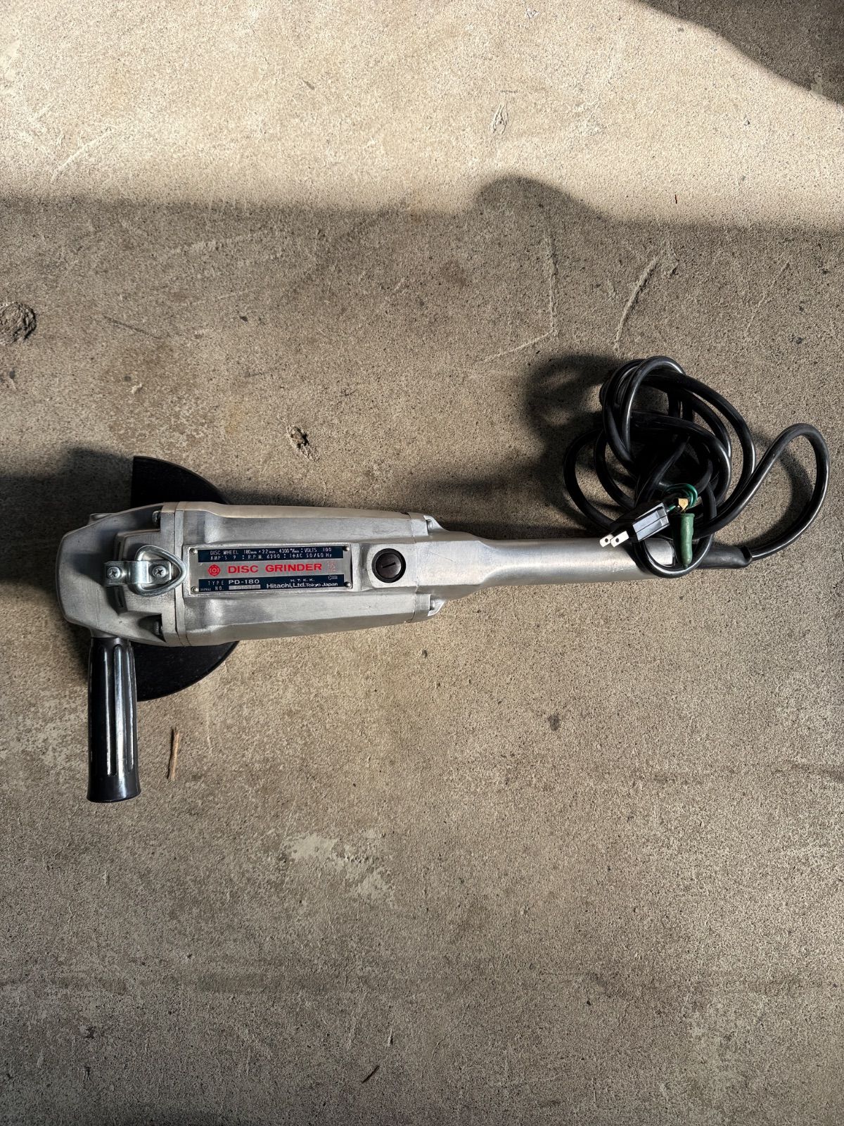 日立 グラインダー PD-180 作動 済み