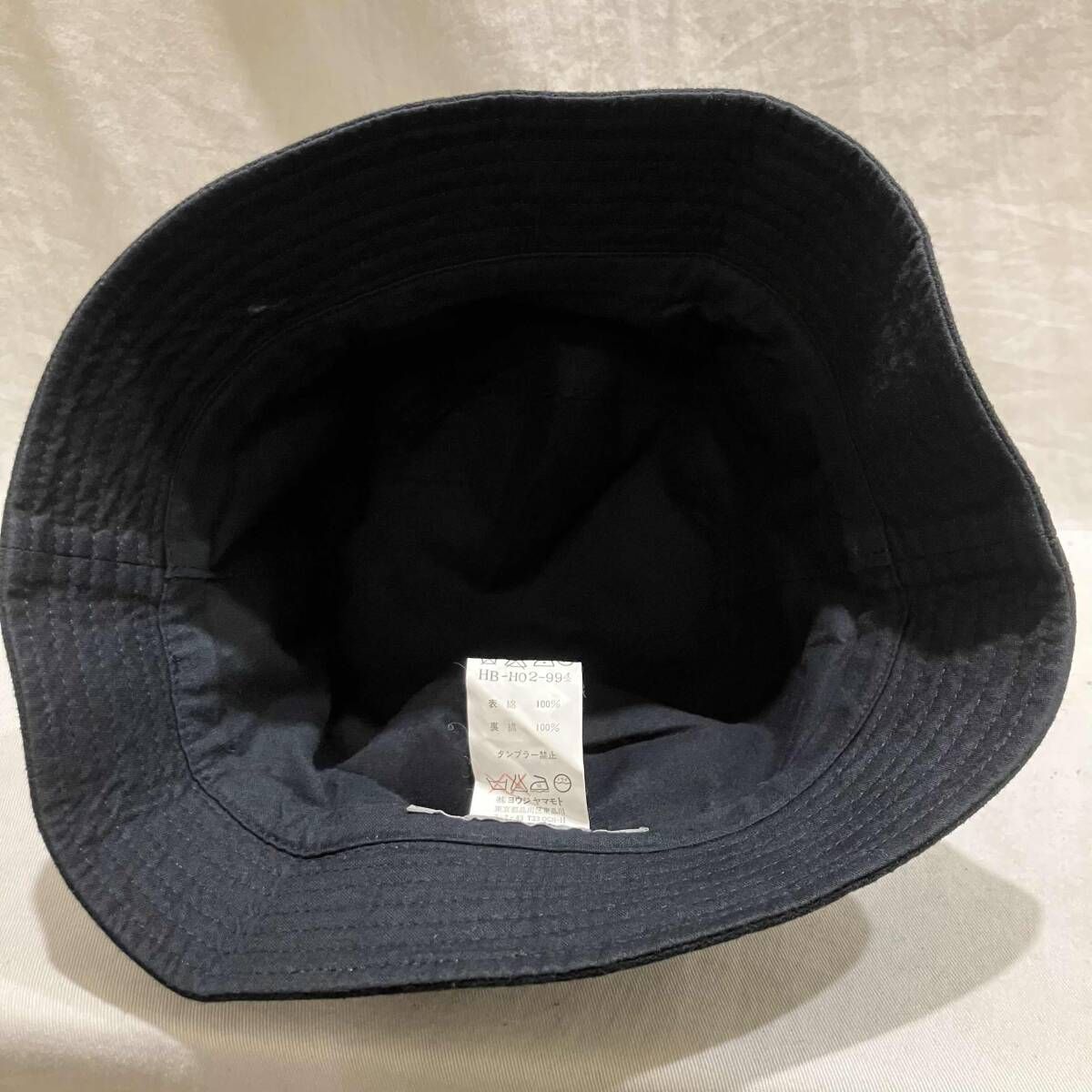 YOHJI YAMAMOTO POUR HOMME バケットハット ブラック ヨウジヤマモト