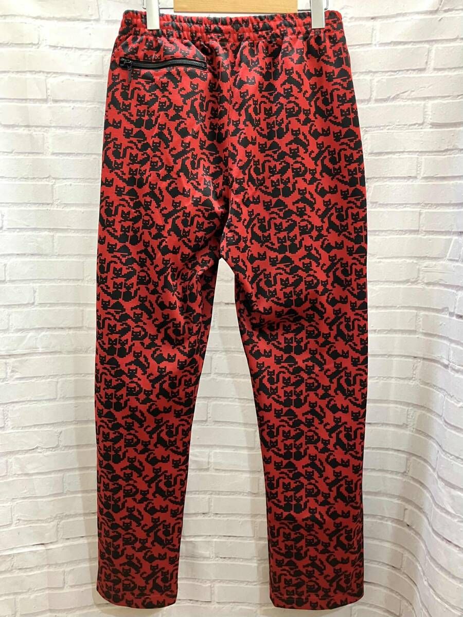 Needles ニードルス Track Pant Poly Jq PU 270 ロングパンツ トラックパンツ サイズS レッド ブラック