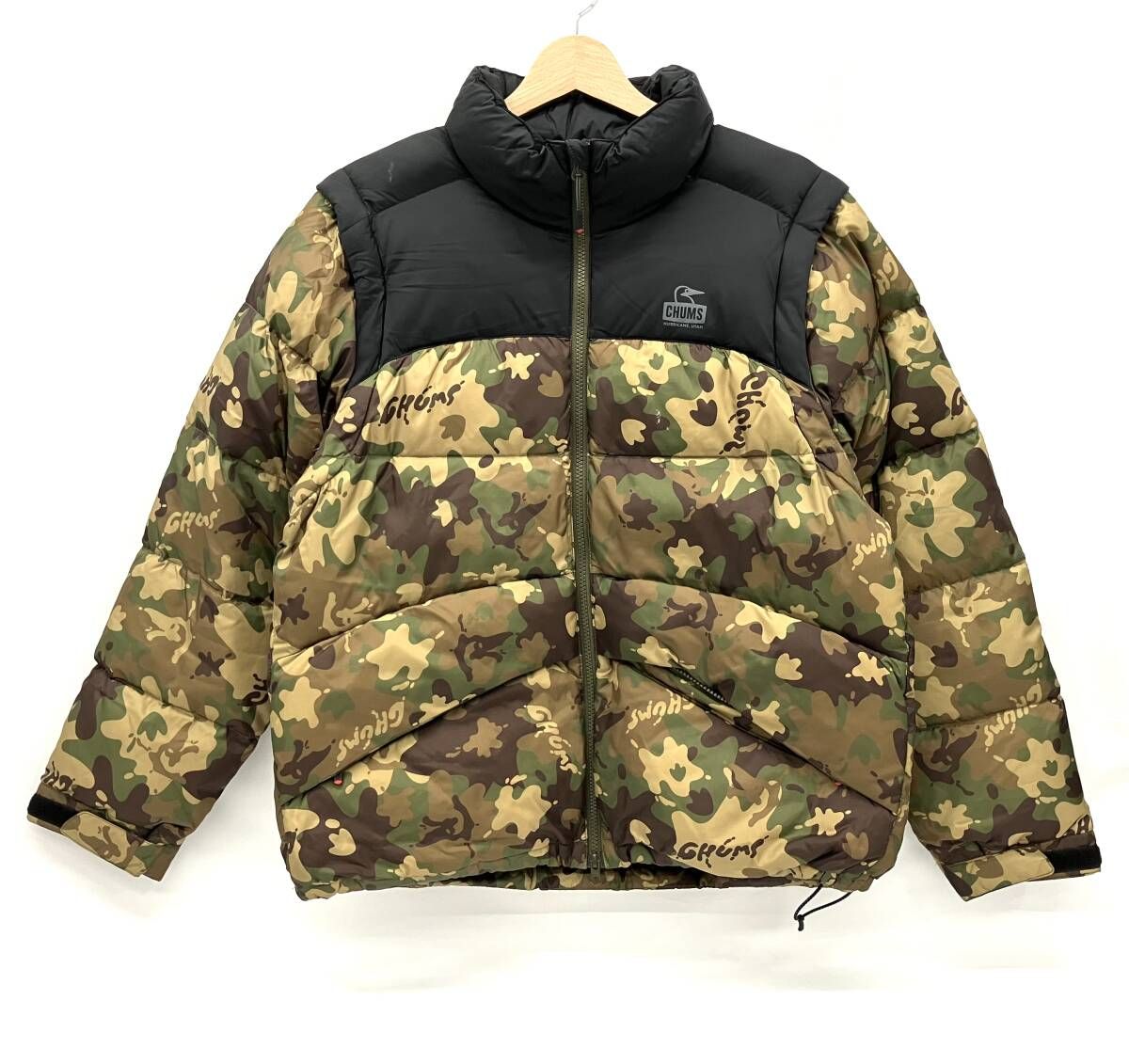 CHUMS チャムス 2way Down Jacket CH04-1407 ダウンジャケット カーキ