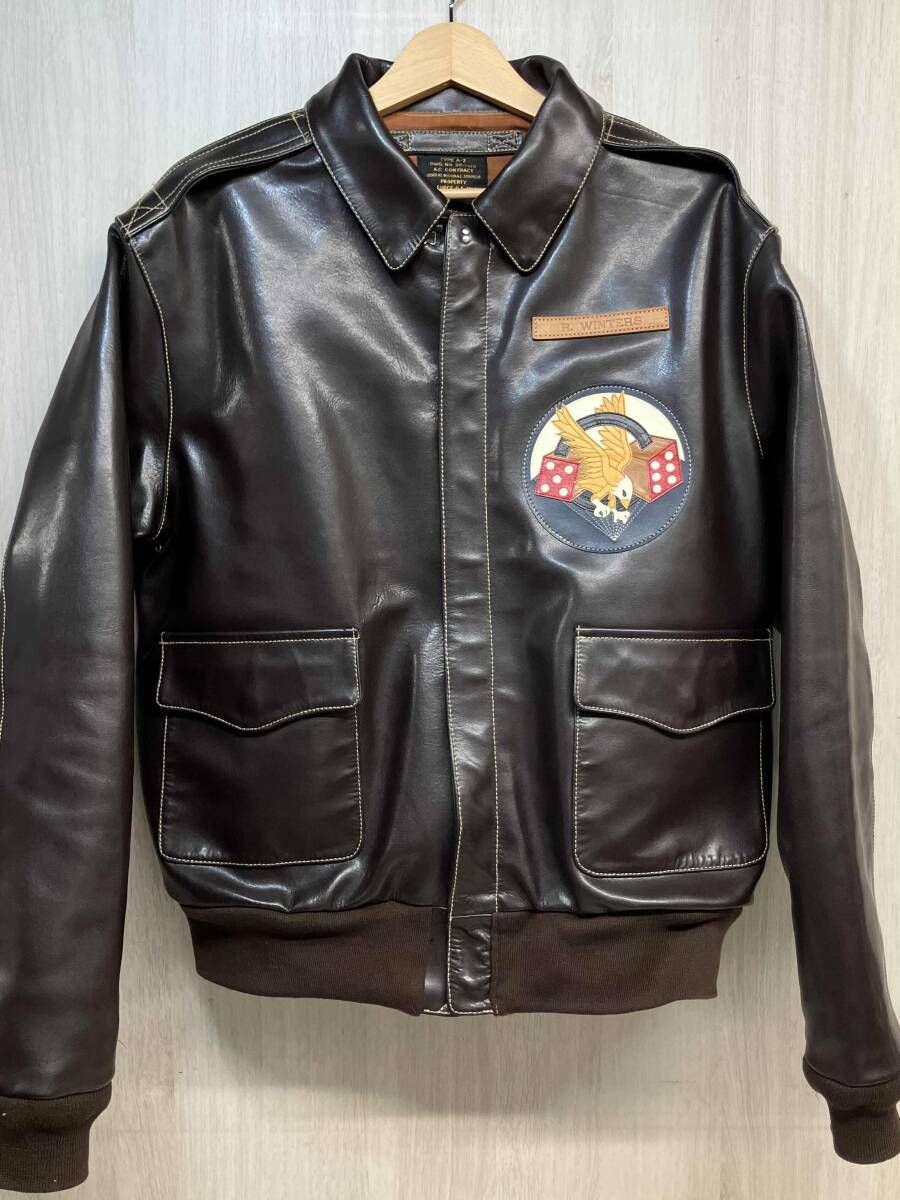 MORGAN MEMPHIS BELLE A 2 フライト ジャケット 本革 レザー ホースハイド 馬革 モルガン メンフィス ベル ミリタリー ブルゾン メンズ 44