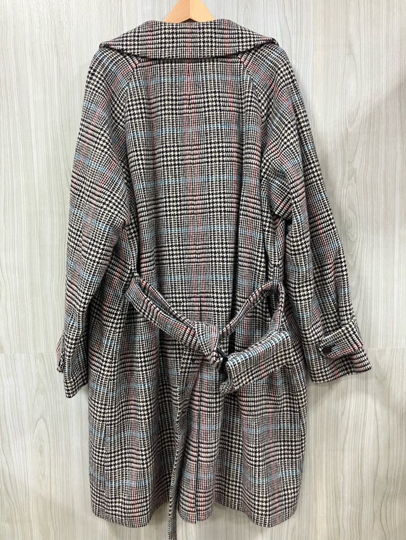 マーカウェア コート オーガニックサフォークツイードチェックトレンチコート ブラック サイズ3 A 19 C-02 C 001