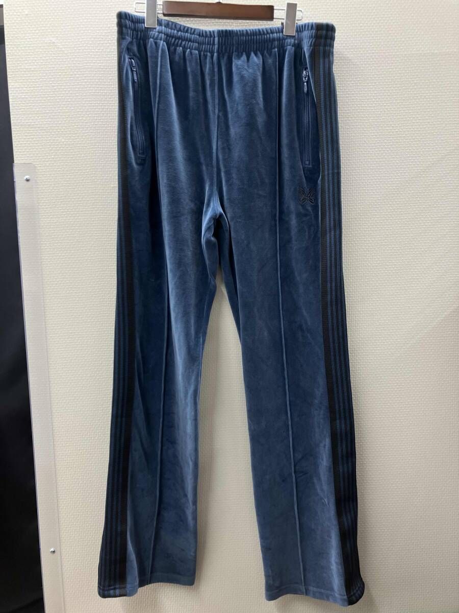 NEEDLES ニードルス ロングパンツ NS 253 23 AW Narrow Track Pant ブルー サイズM