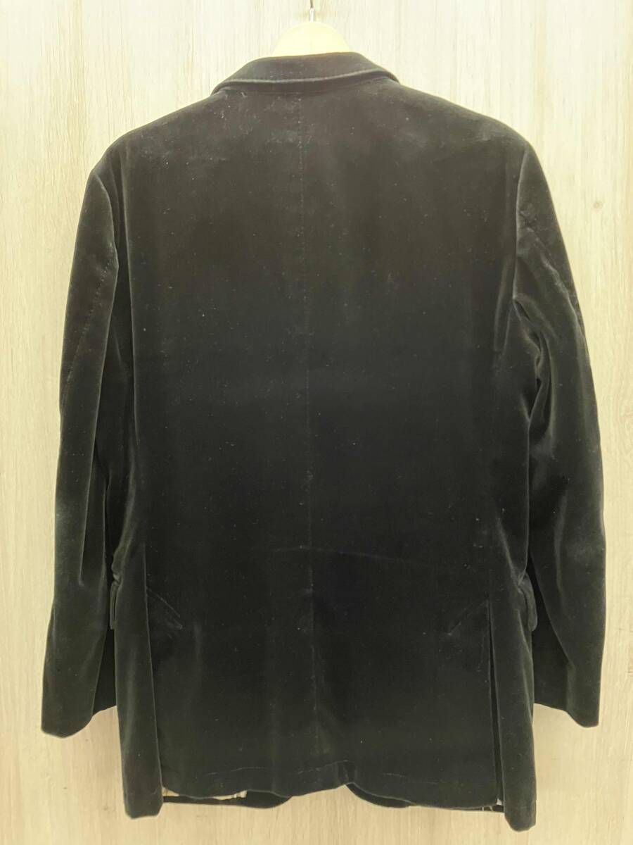 BLACK LABEL バーバリー ブラックレーベル BME 81-104-09 テーラードジャケット ブラック ベロア生地 サイズM