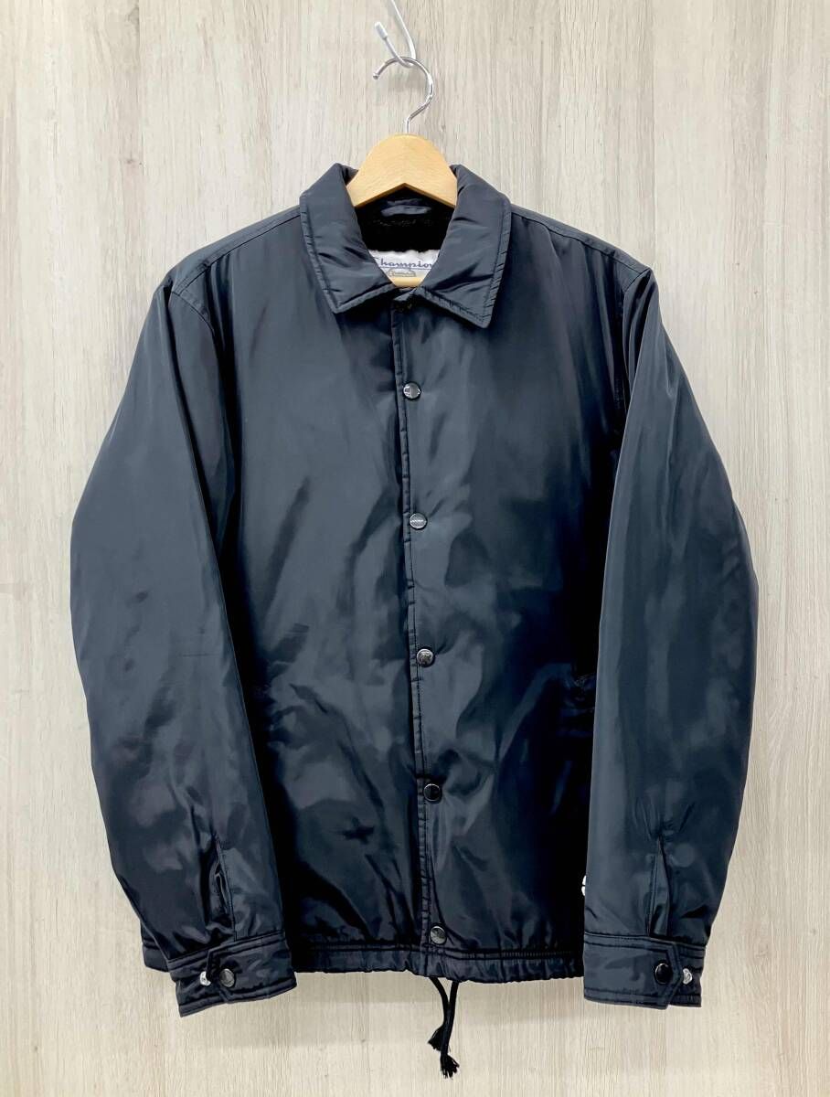 Champion X Supreme チャンピオン シュプリーム ジャケット label coaches jacket 18 AW ブラック Sサイズ