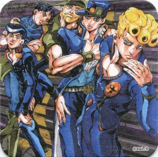 中古】コースター(キャラクター) ジョースター家(5人) 「荒木飛呂彦