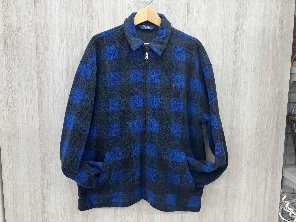POLO by Ralph Lauren ポロ ラルフローレン MADE IN USA Lサイズ フリース ジャケット 藤沢大庭