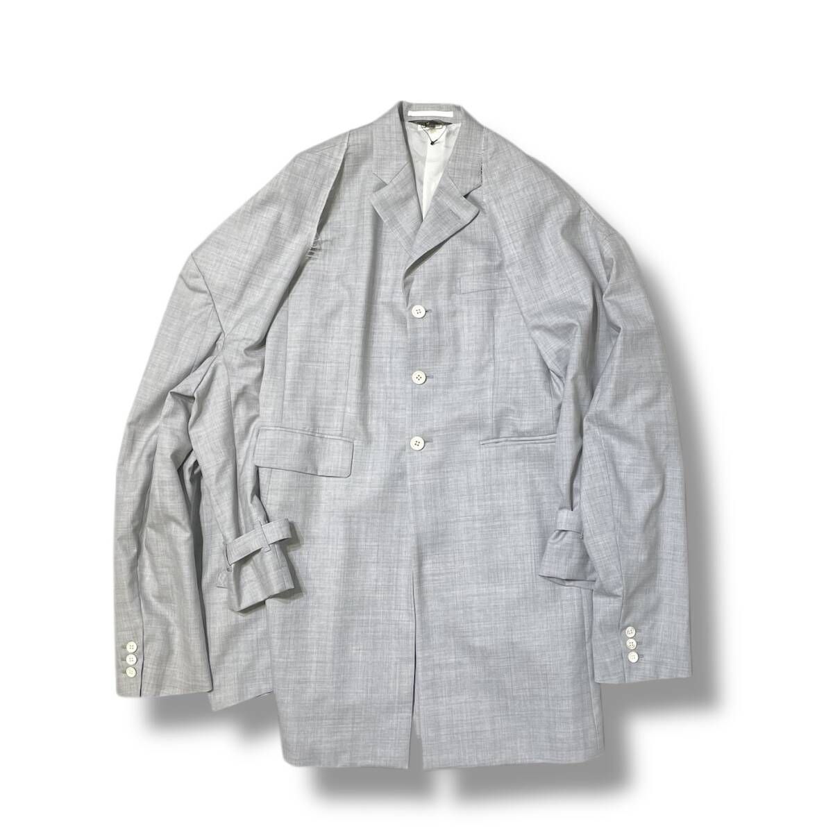 25 ss COMME des GARCONS ベスト 多重袖アンサンブルジャケット Mサイズ グレー GO J 041 コムデギャルソン