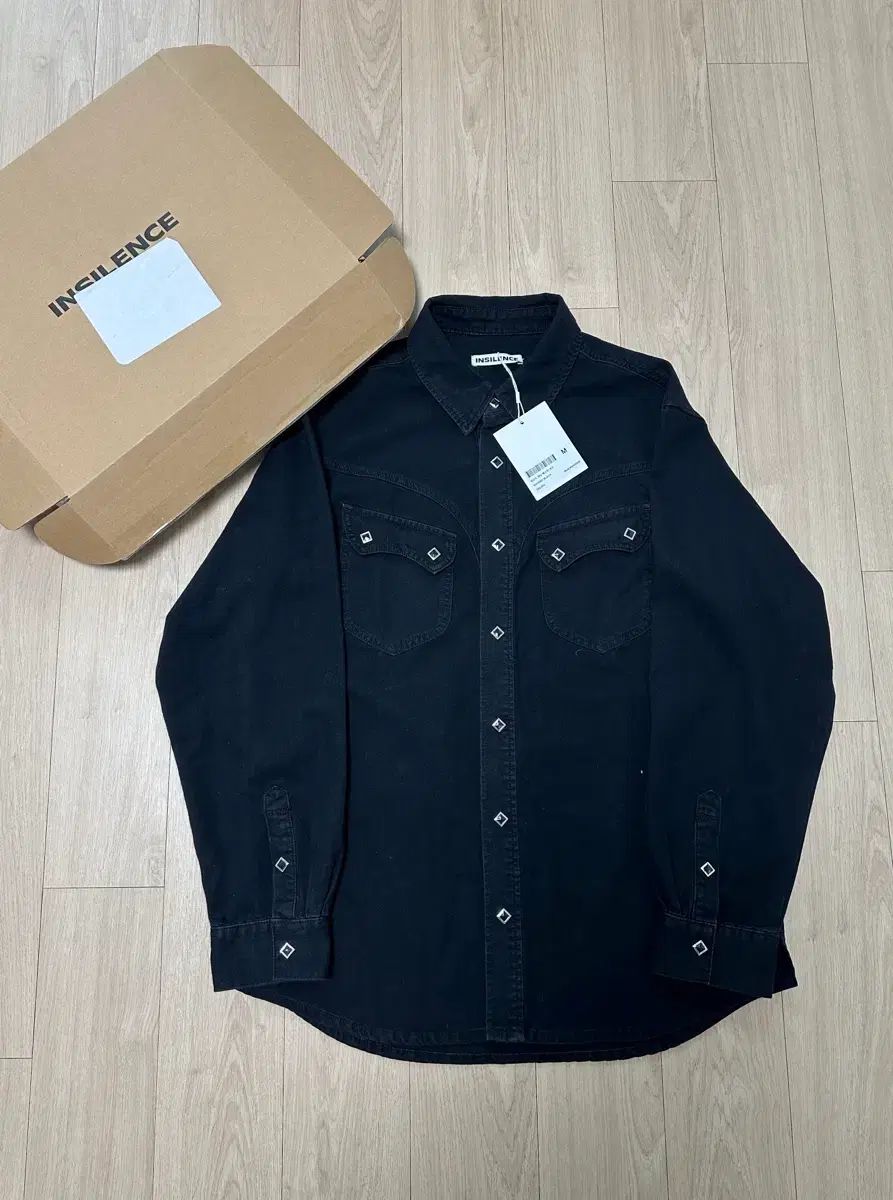 INSILENCE インサイレンス ウォッシュド デニム ウェスタン シャツ