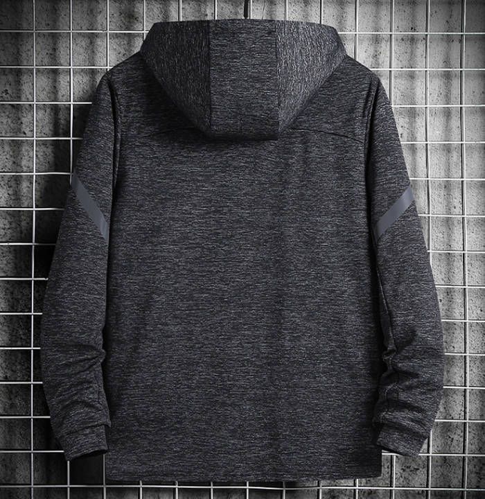 裏ボア ジップアップパーカー カジュアルジャケット メンズジャケット フード付きカーディガン スポーティ風 ショートコート 無地 ゆったり