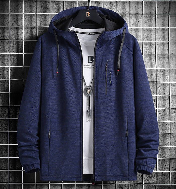 裏ボア ジップアップパーカー カジュアルジャケット メンズジャケット フード付きカーディガン スポーティ風 ショートコート 無地 ゆったり