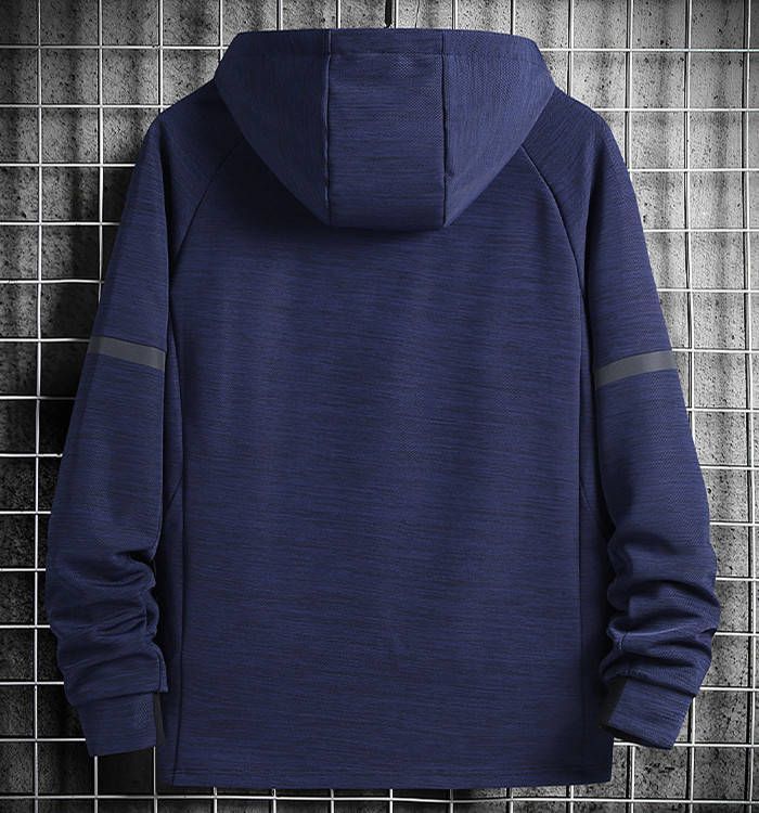 裏ボア ジップアップパーカー カジュアルジャケット メンズジャケット フード付きカーディガン スポーティ風 ショートコート 無地 ゆったり