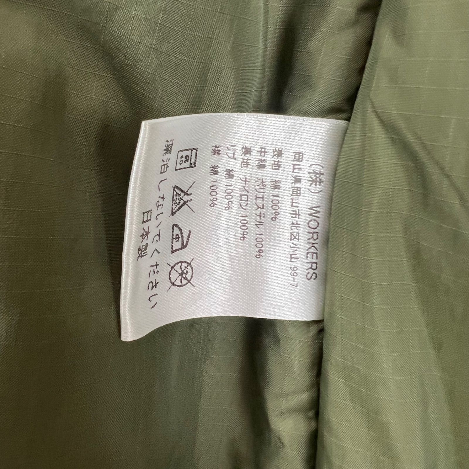 WORKERS K&T Cruiser Puff Jacket 36 ワーカーズ クルーザーパフ 