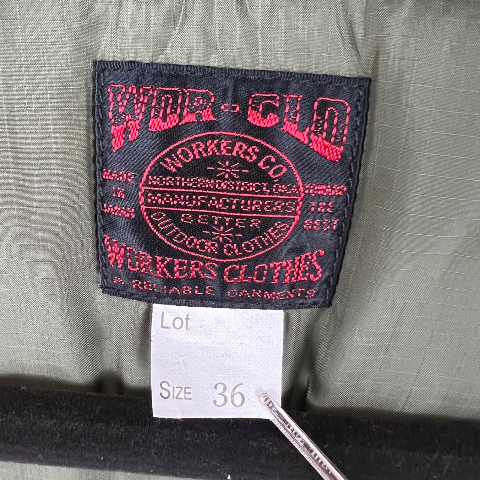 WORKERS K&T Cruiser Puff Jacket 36 ワーカーズ クルーザーパフ 