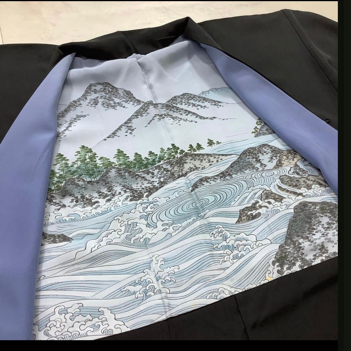 one⬛️男前屋⬛️男黒紋付⬛️アンサンブル⬛️男着物⬛️男羽織⬛️長襦袢付き⬛️