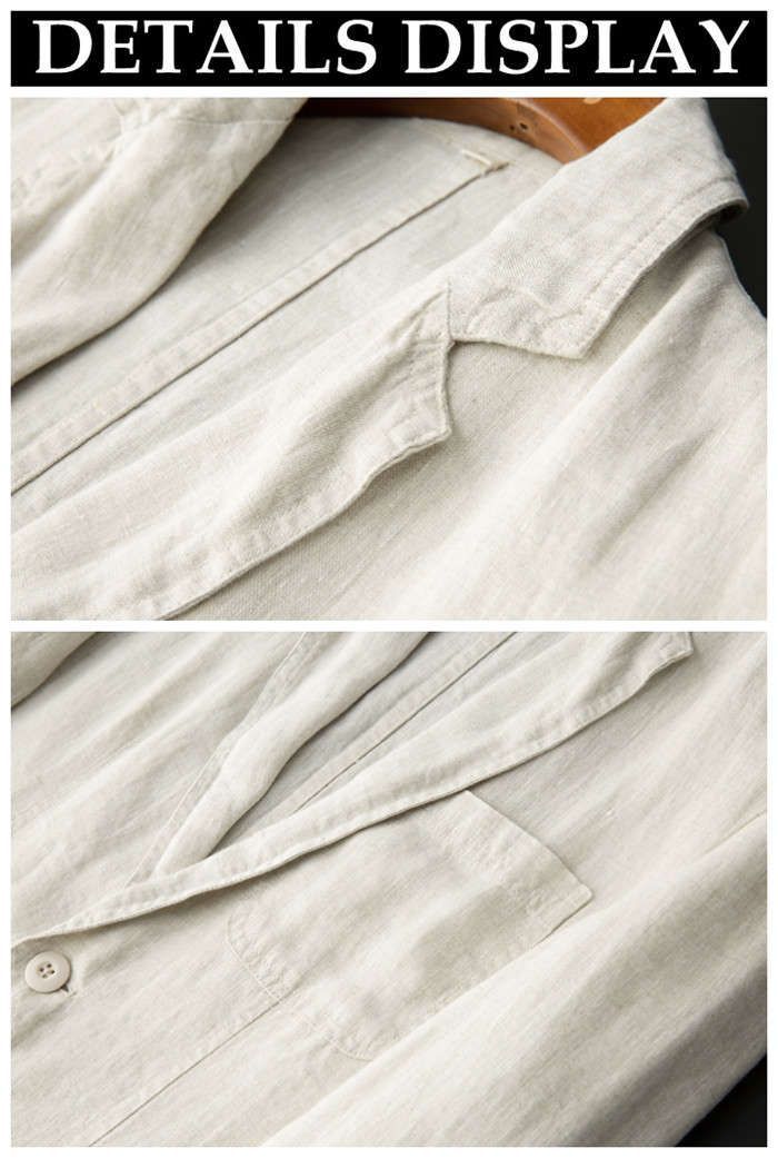 サマージャケット 亜麻