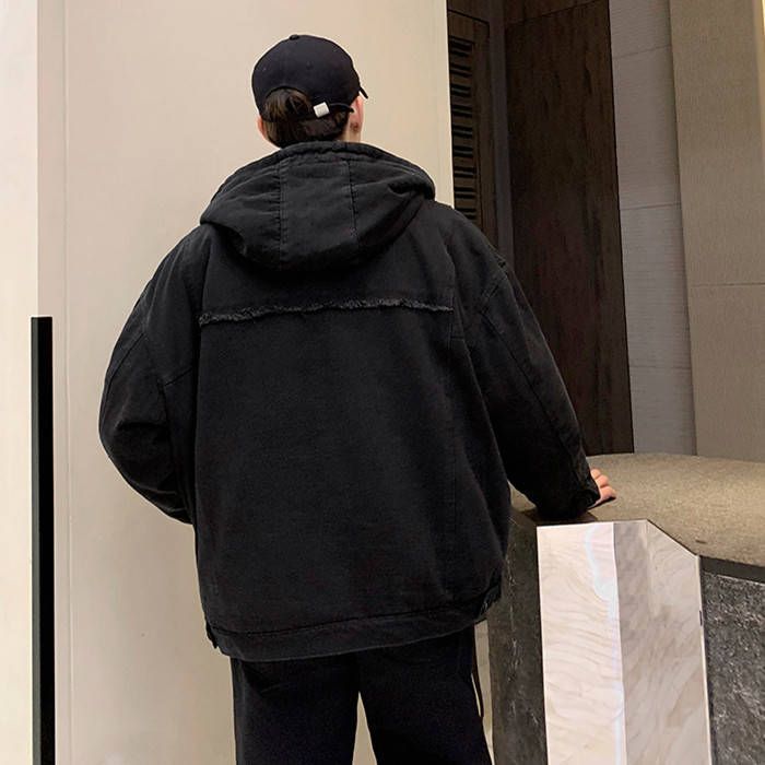 フーディージャケット 無地