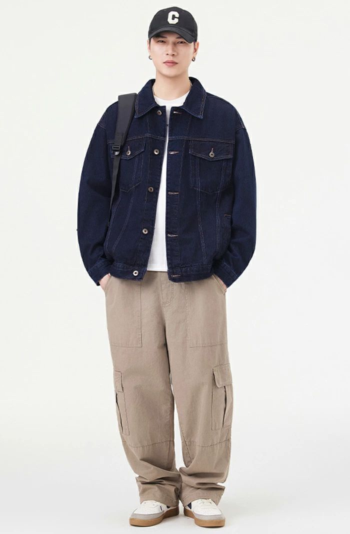  デニムジャケット コットン メンズジャケット デニムアウター 大きいサイズ ジージャン ワークジャケット ウォッシュ加工 春 秋 冬 トレン コート ジャケット ファッション