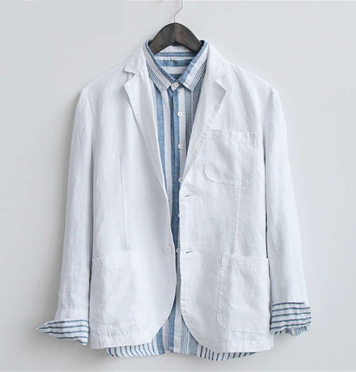  テーラードジャケット リネンジャケット メンズブレザー カジュアルジャケット 二つボタン ビジネス 無地 カーディガン サマージャケット コート ジャケット ファッション