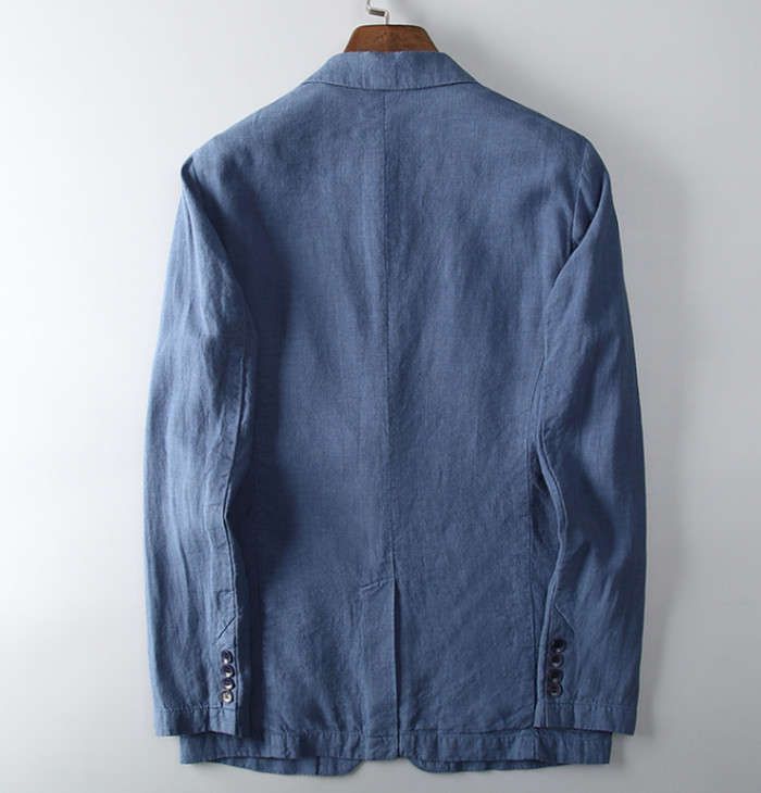 カジュアルジャケット 亜麻