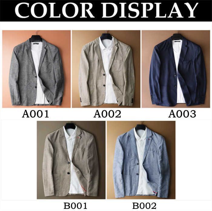  テーラードジャケット リネンジャケット 綿麻 メンズブレザー 無地 カジュアルジャケット 二つボタン ビジネス サマージャケット 麻混 コート ジャケット ファッション