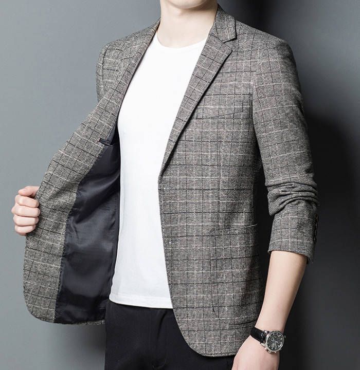 カジュアルジャケット 二つボタン