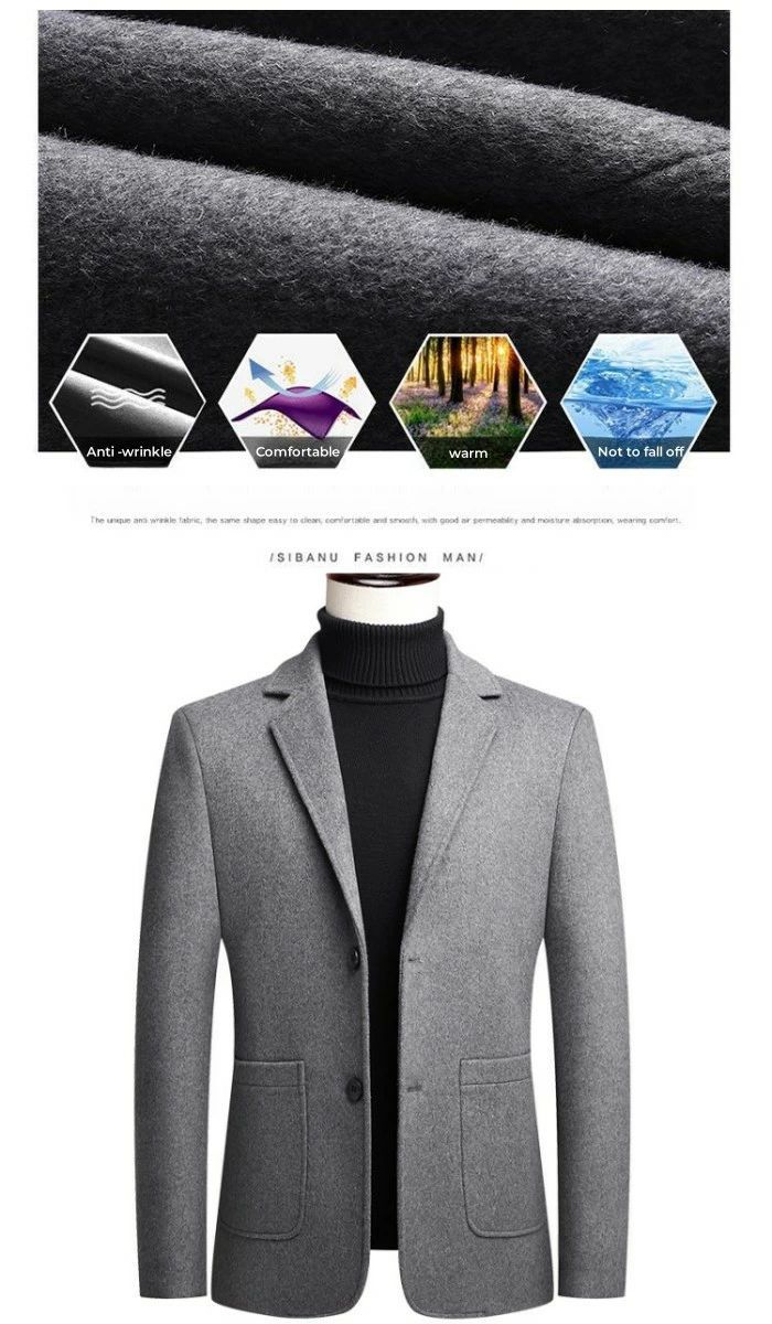 ウール混 メルトンジャケット 裏起毛 メンズ テーラードジャケット スリムジャケット カジュアルジャケット ブレザー 無地 ビジネスジャケ