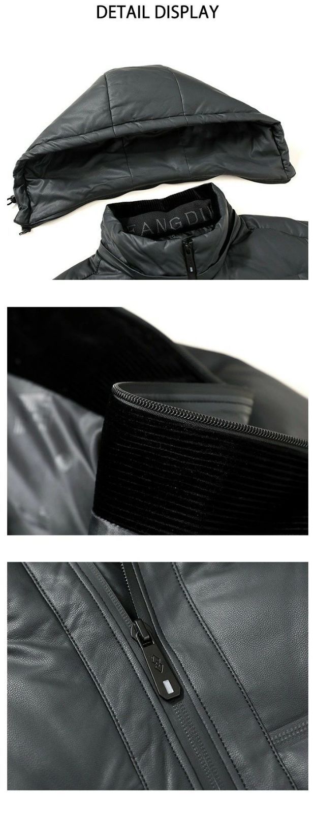  ダウン90 ダウンジャケット 冬 防寒服 アウター 中綿 メンズジャケット ジップアップ ブルゾン 男性 フード着脱式 カジュアルジャケット コート ジャケット ファッション