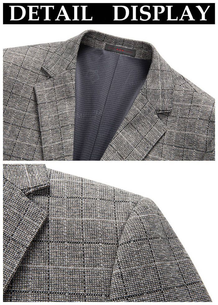 スリムジャケット チェック柄