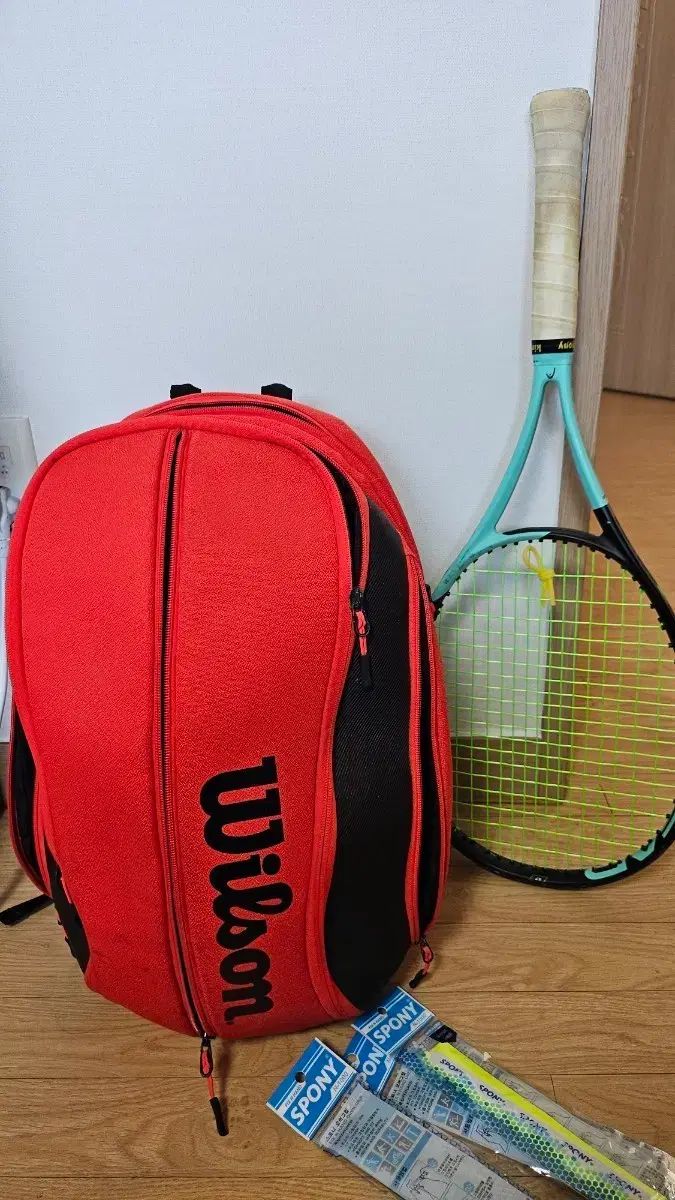 ウィルソン テニス バッグ と HEAD BOOM mp 600 ラケット