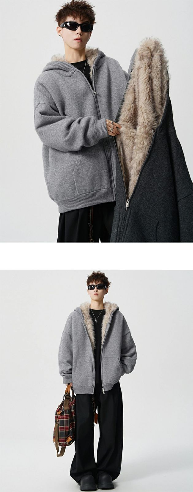 ジップアップパーカー