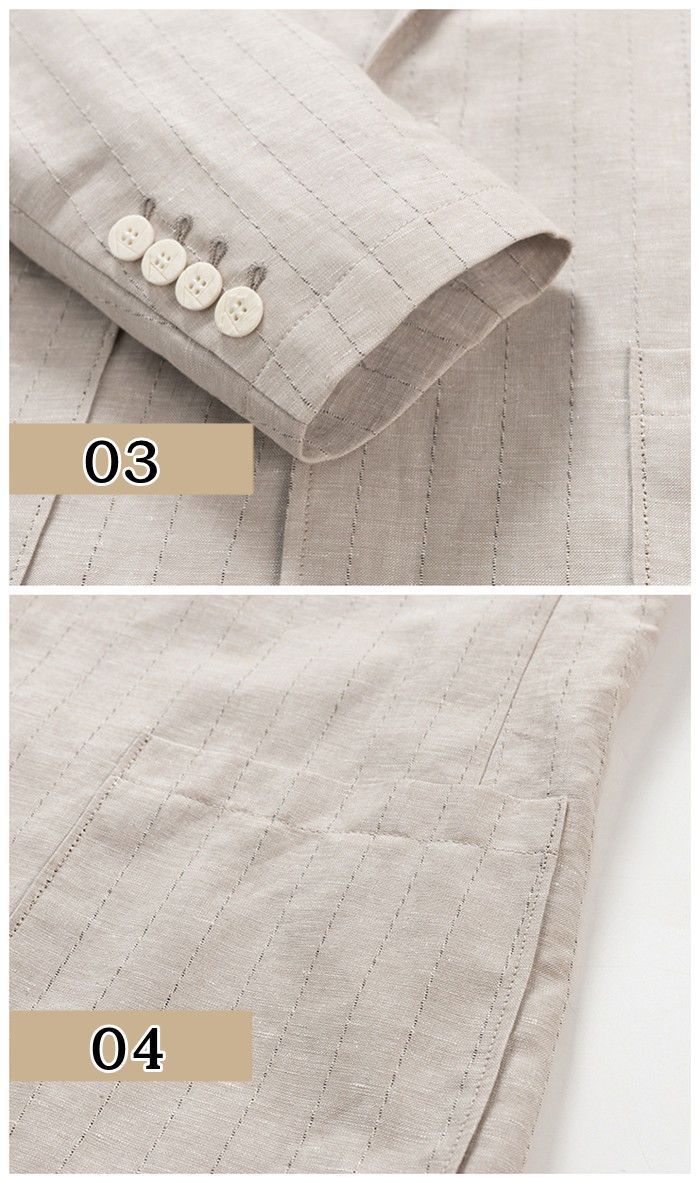 カジュアルジャケット 二つボタン