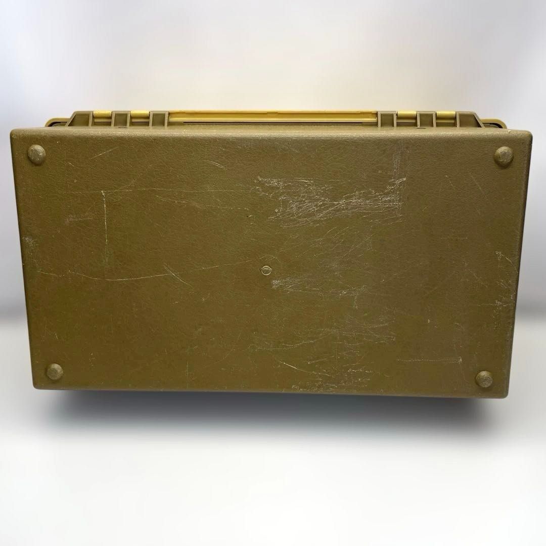 PLANO 8106 タックルボックス6段 両開き 1976～77年製 マスタード×ブラウン プラノ OLD オールドタックルボックス ヴィンテージタックルボックス 釣り フィッシング ルアーやワーム等の釣り具の収納や整理に【現状品】