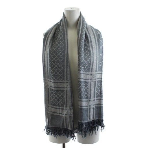 【中古】グッチ GUCCI GG柄 ストール フリンジ 総柄 グレー /AN15 ■OH レディース グッチ GUCCI GG柄 ストール フリンジ 総柄 グレー /AN15 □OH - メルカリ