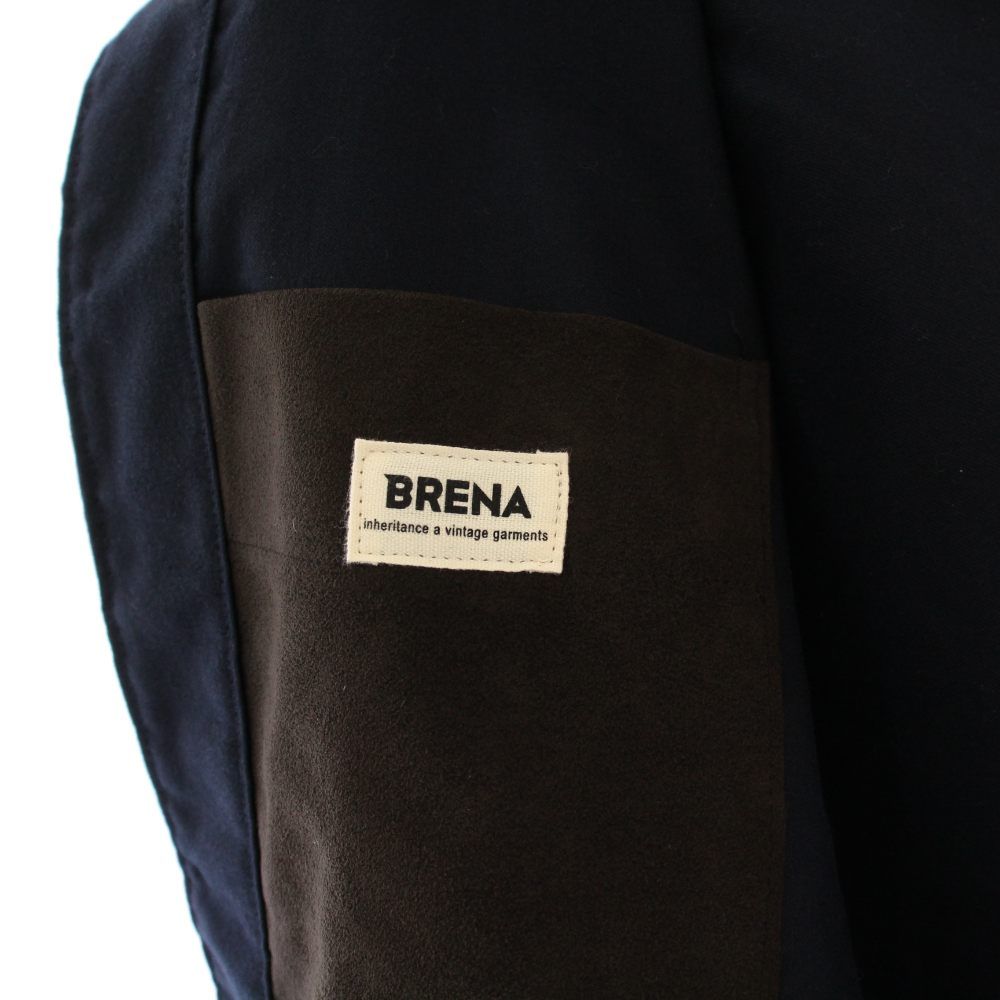 【中古】ブレナ BRENA ステンカラージャケット アウター 48 紺 /KH メンズ ブレナ BRENA ステンカラージャケット アウター 48 紺 /KH - メルカリ
