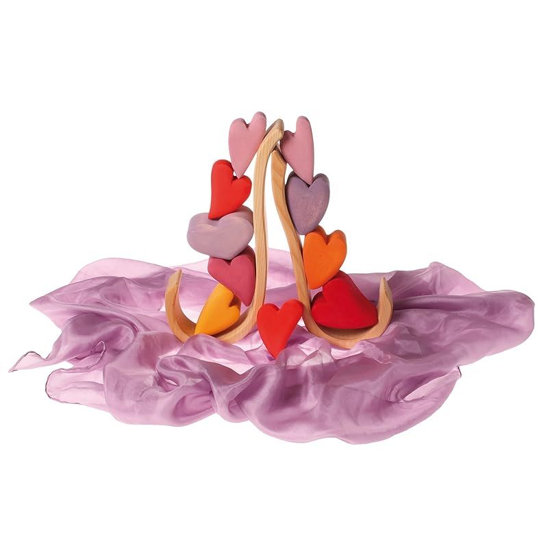 ハートの積木 レッド