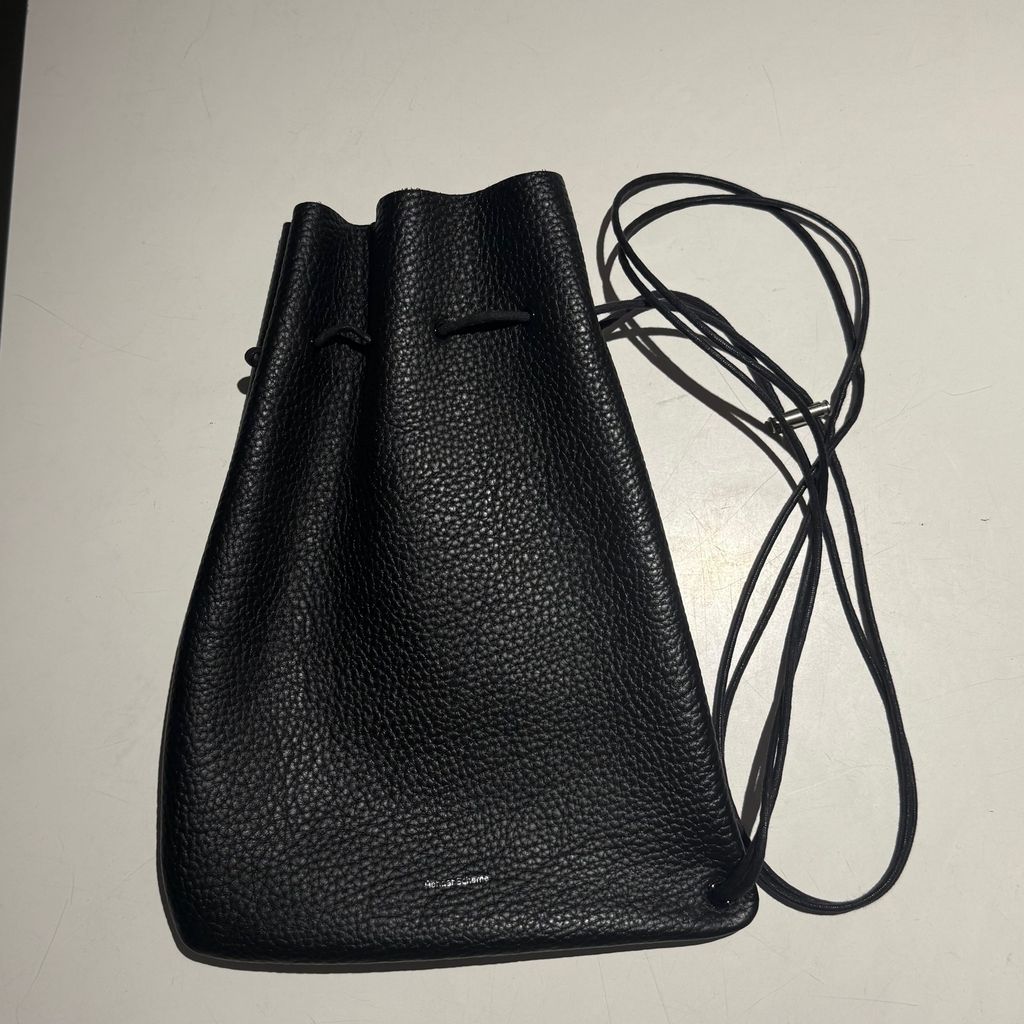 Hender Scheme エンダースキーマ zacc レザー巾着バッグ ブラック 表参道A 12