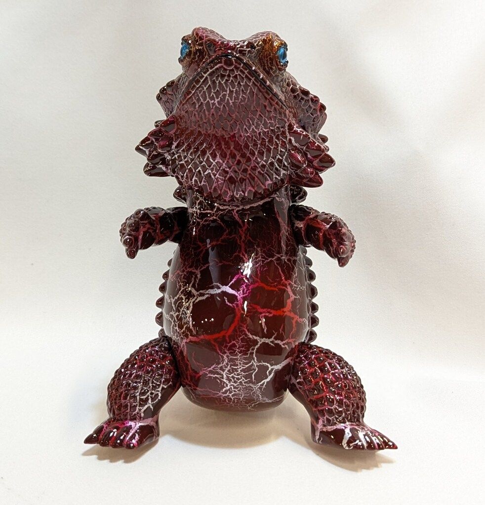 ペインターネット フトアゴン ソフビ クリスマス(クラックver.)【開封品】 ペインターネット フトアゴン 赤/クラック - メルカリ