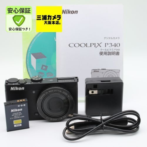 美品】Nikon COOLPIX P340 ブラック - メルカリ