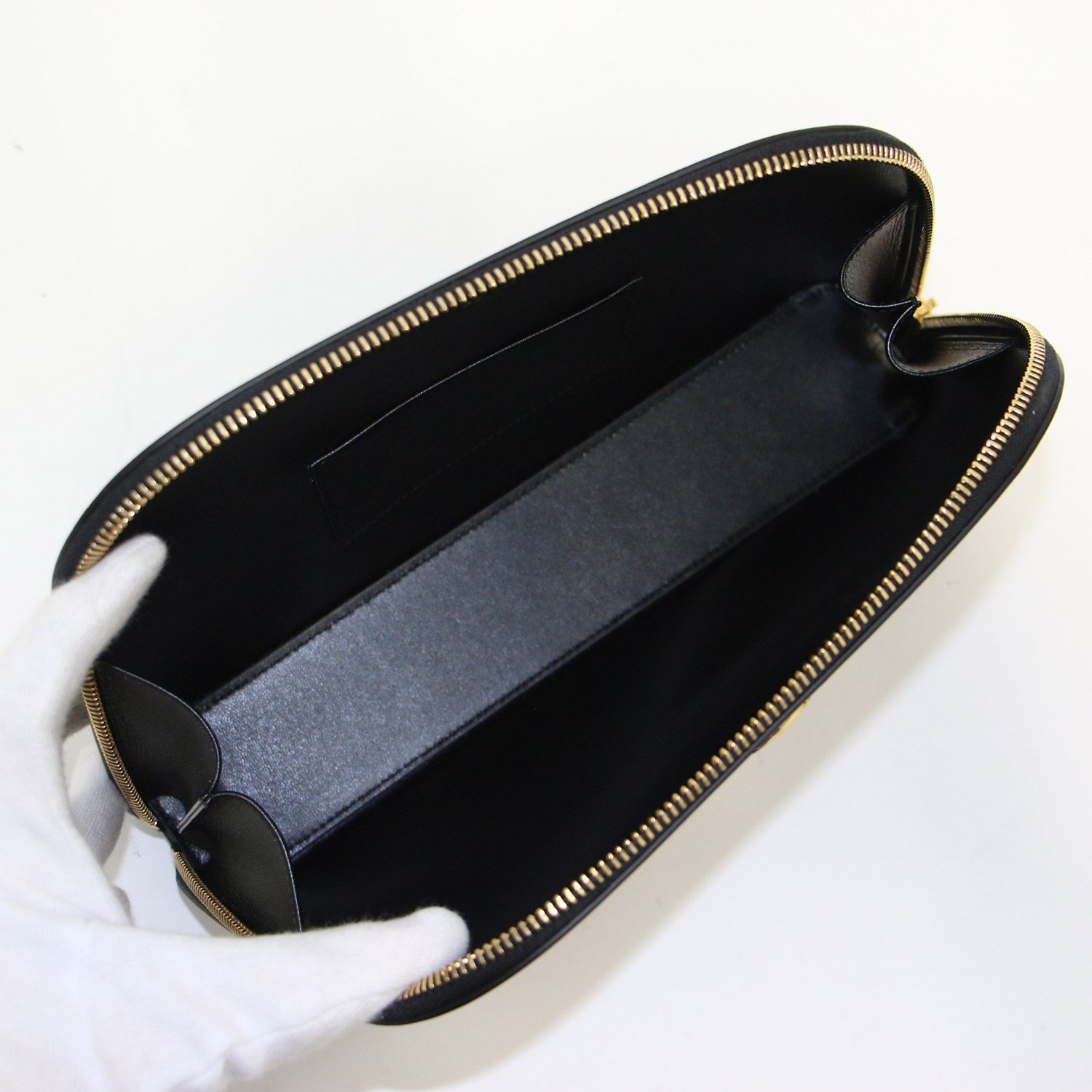 CELINE セリーヌ ポーチ ブラック 黒 | 25春夏 シャイニーカーフスキン