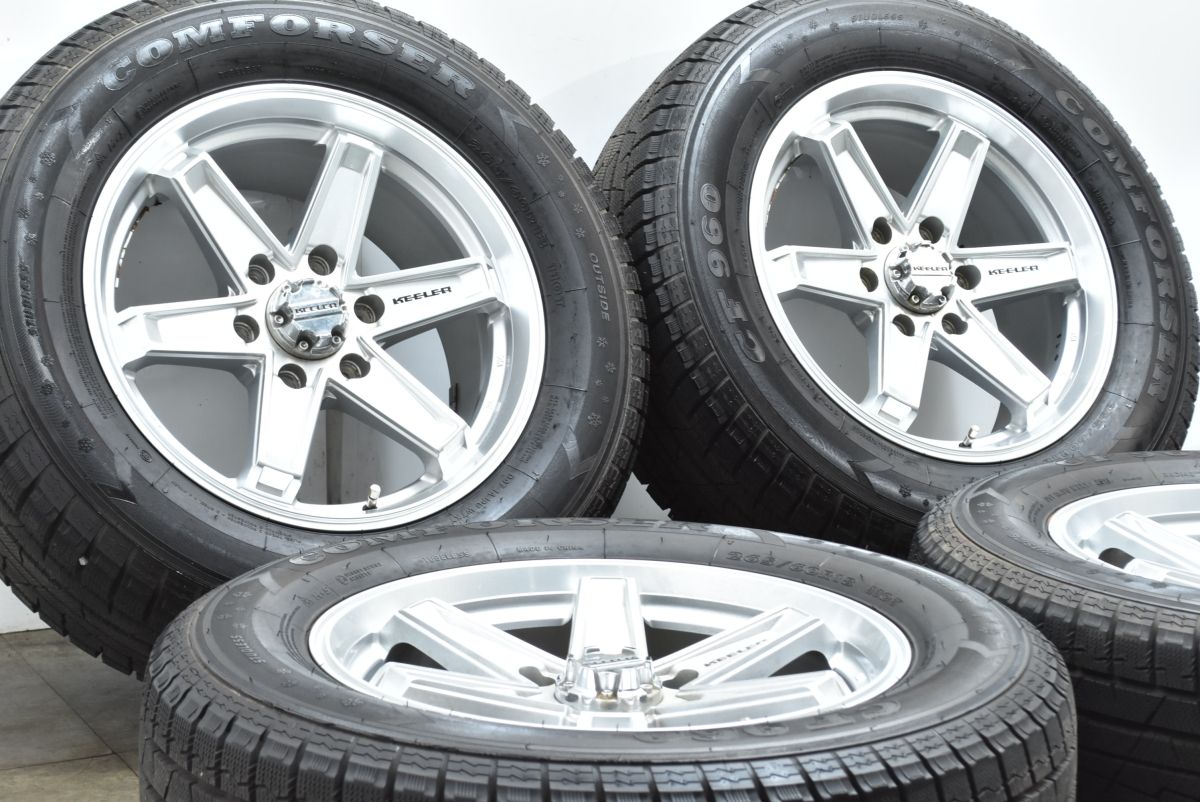 超バリ溝 9分山 Weds キーラー 18 in 8 J 25 PCD 139 7 コンフォーサー CF 960 265 60 R SUV インチアップ プラド ハイラックス サーフ