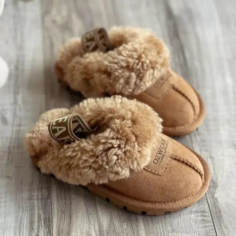 OZWEAR キッズ コケット カール バンディング スリッパ