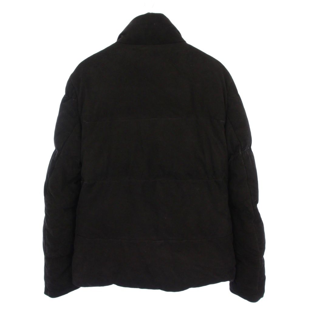 エンメティ EMMETI ザッカリーニ スエード ダウンジャケット アウター ゴートスキン 50 黒 KH