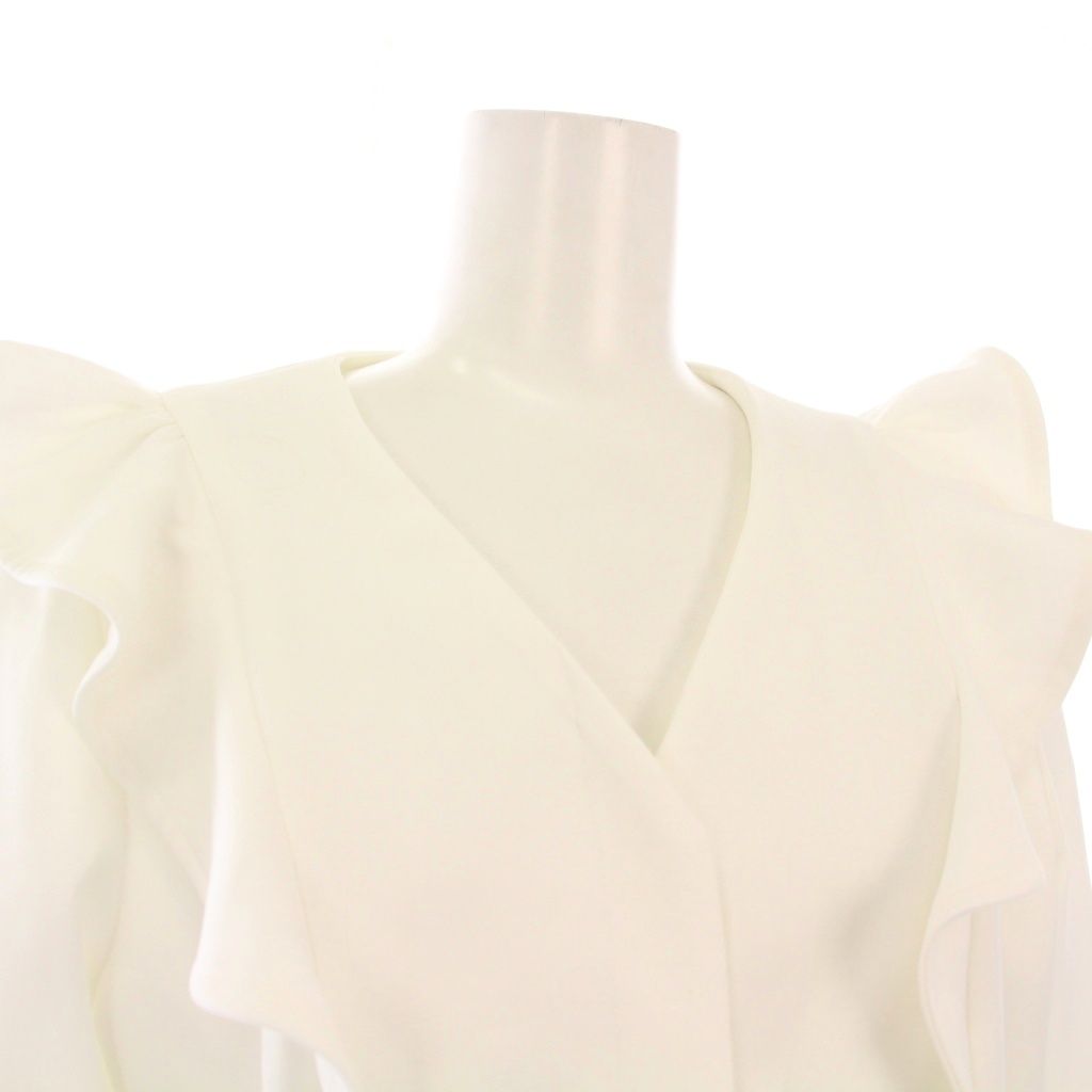 ボーダーズアットバルコニー BORDERS at BALCONY Vネックブラウス