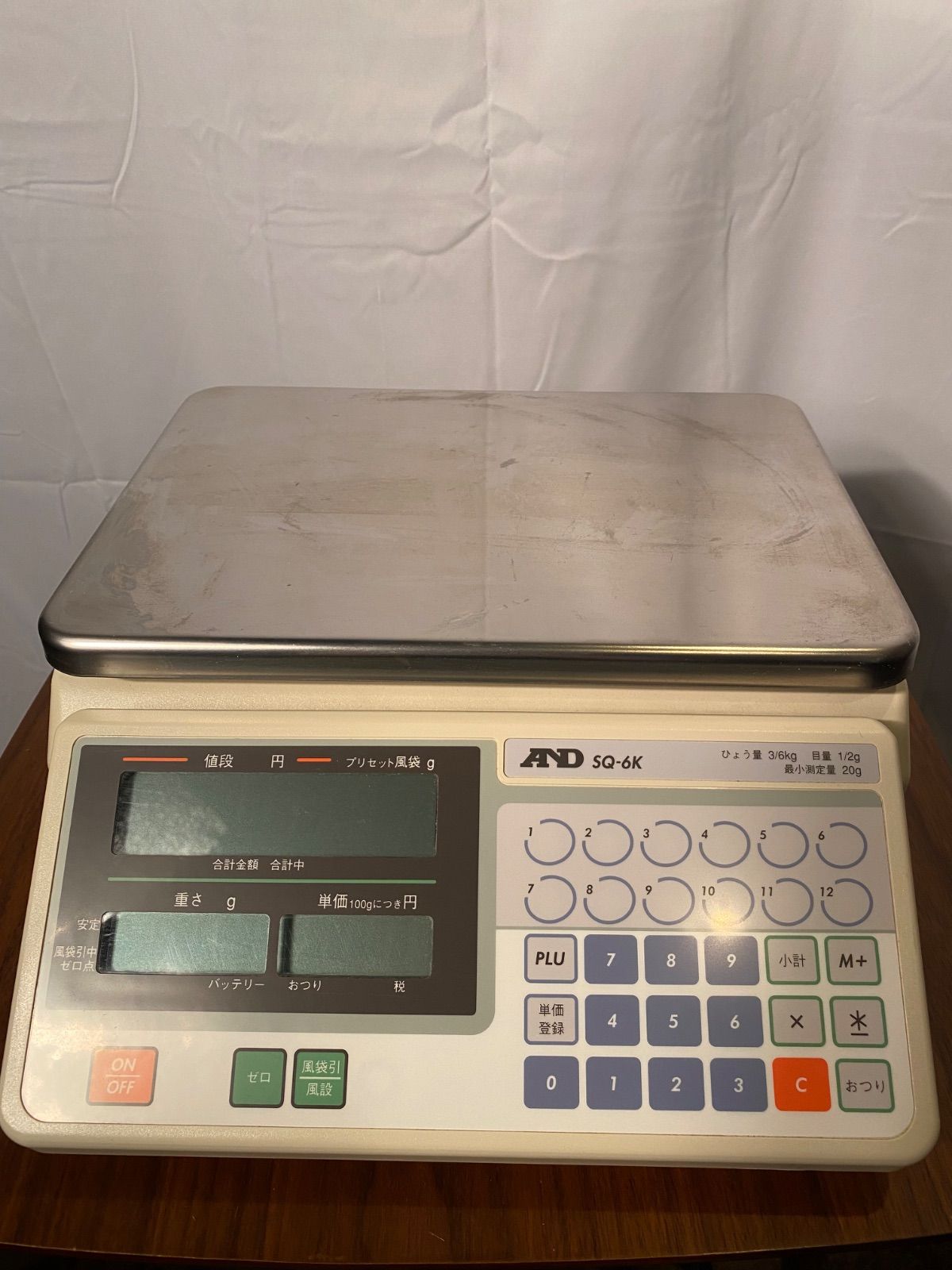 良品】株式会社A&D デジタルはかり SQ-6K - メルカリ