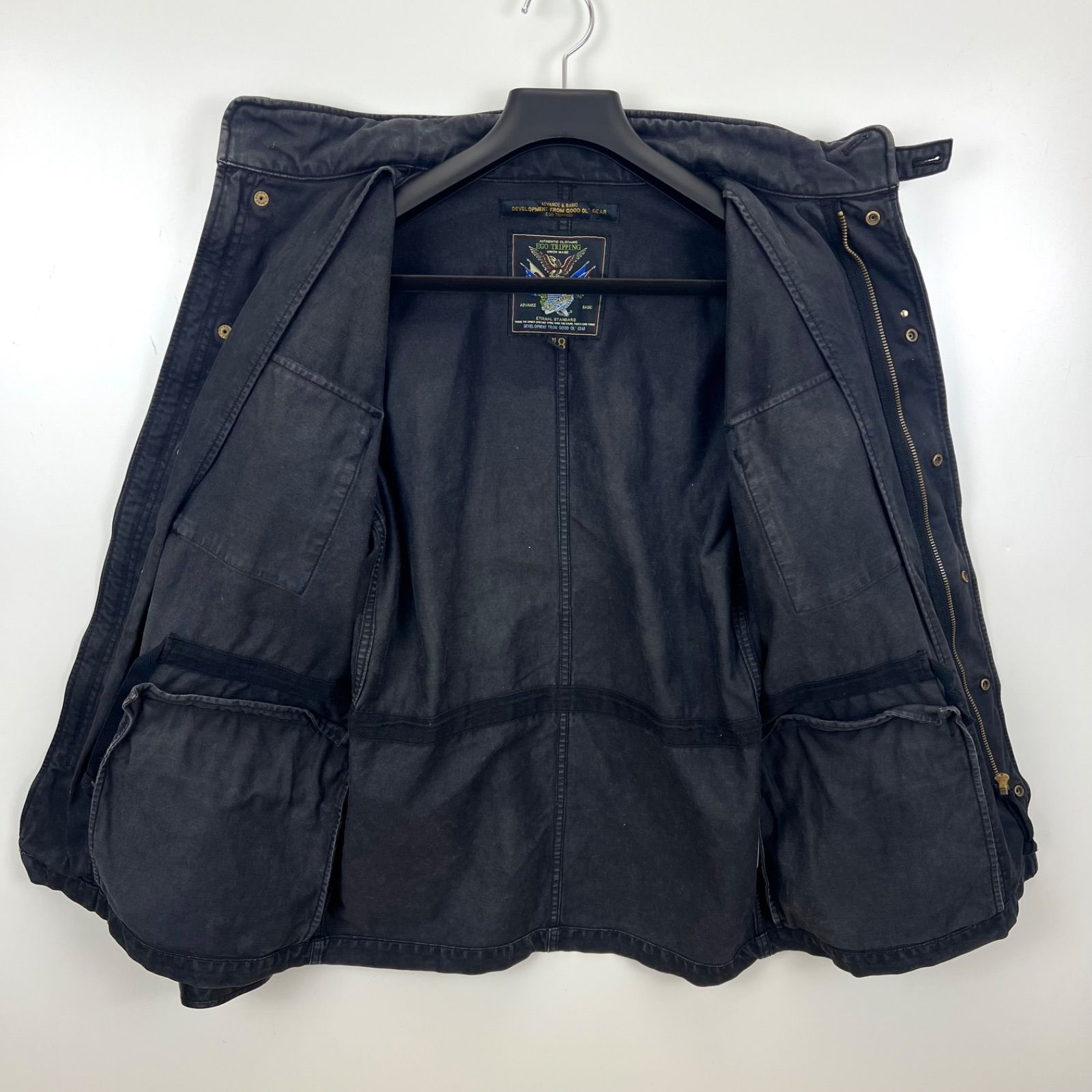 EGO TRIPPING M-65 sleeve leather jacket 48 612855 エゴトリッピング 