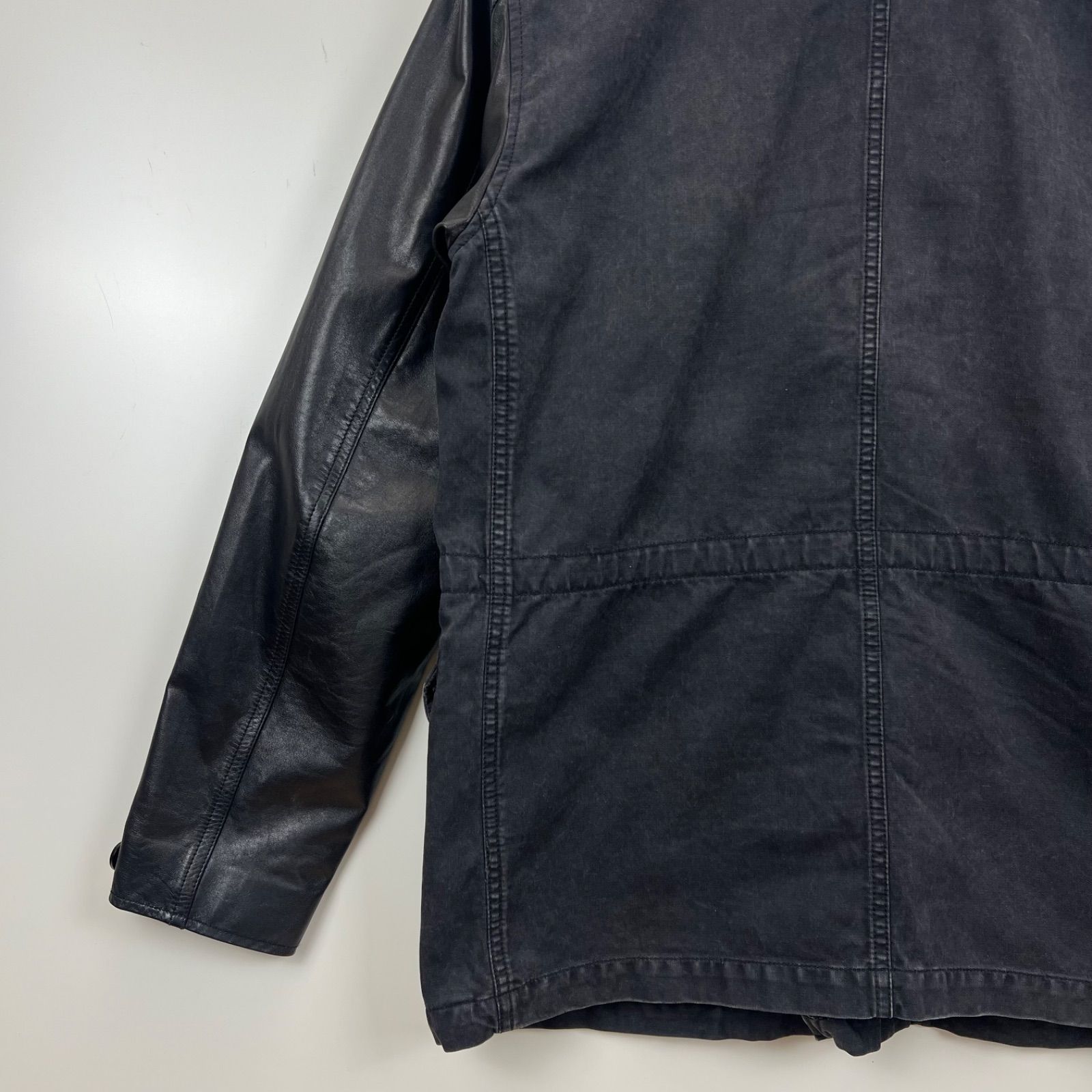 EGO TRIPPING M-65 sleeve leather jacket 48 612855 エゴトリッピング 